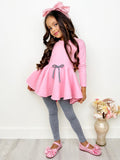 Pink Geo Hi-Lo Tunic and Legging Set Mia Belle Girls