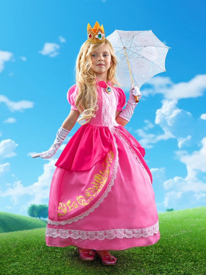 Girls Enchanting Peach Inspired Costume Gown Mia Belle Girls