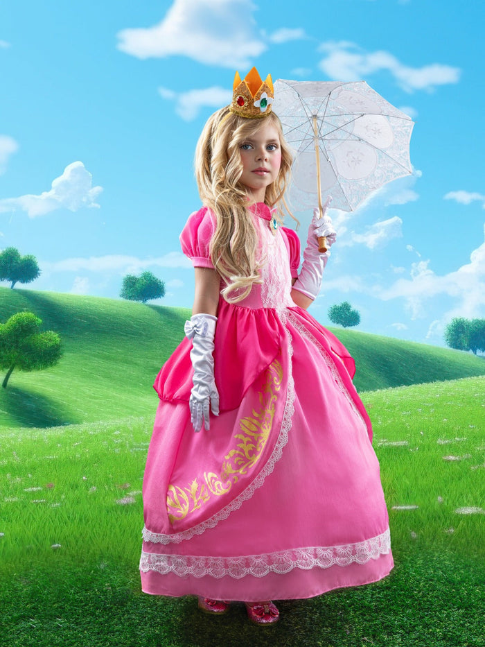 Girls Enchanting Peach Inspired Costume Gown Mia Belle Girls