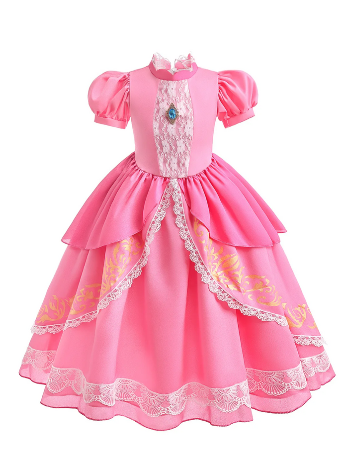 Girls Enchanting Peach Inspired Costume Gown Mia Belle Girls