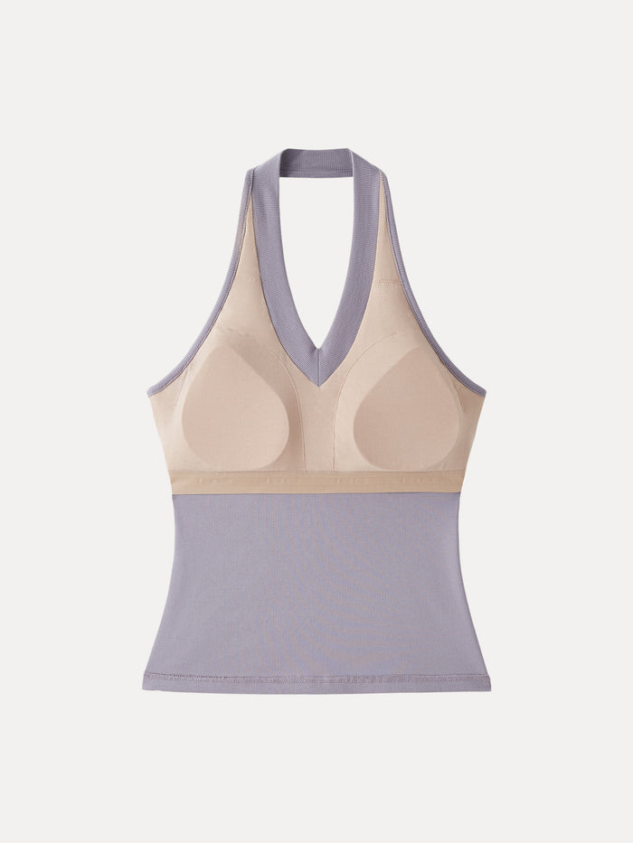 OGLmove Plantive Halter Neck Open Back Bra Tank