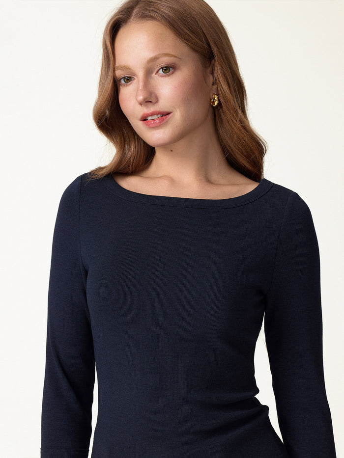 OGLmove Plantive® Boatneck 3/4 Sleeve Bra Top