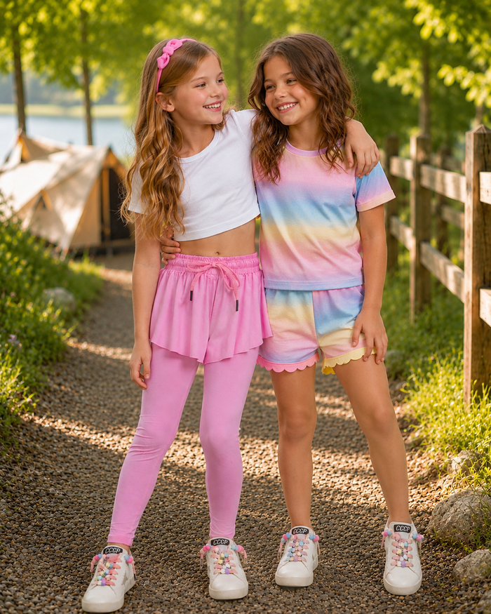 Play All Day 2-in-1 Butterfly Shorts with Leggings