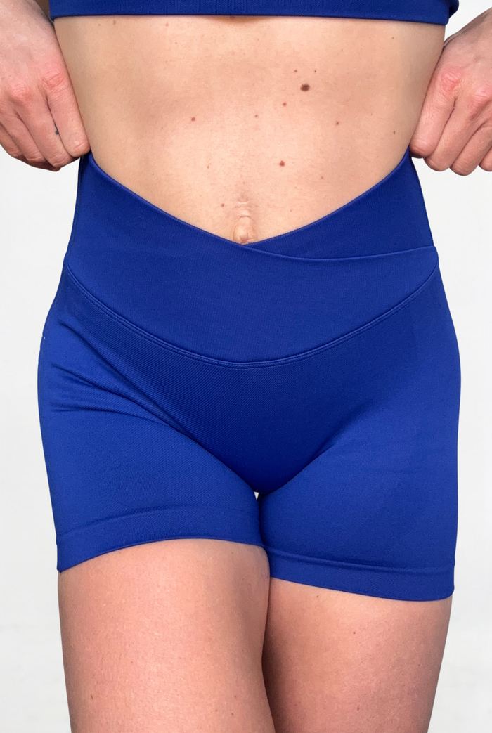 Plump It Up Short V Front - Deep Cobalt