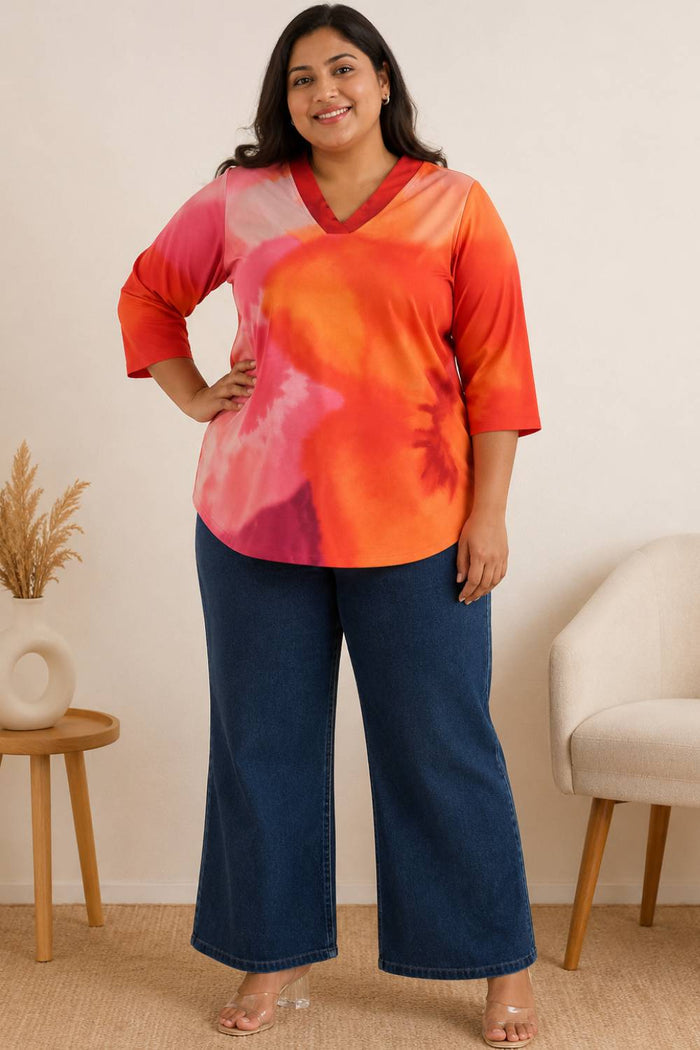 Plus Size Floral Top