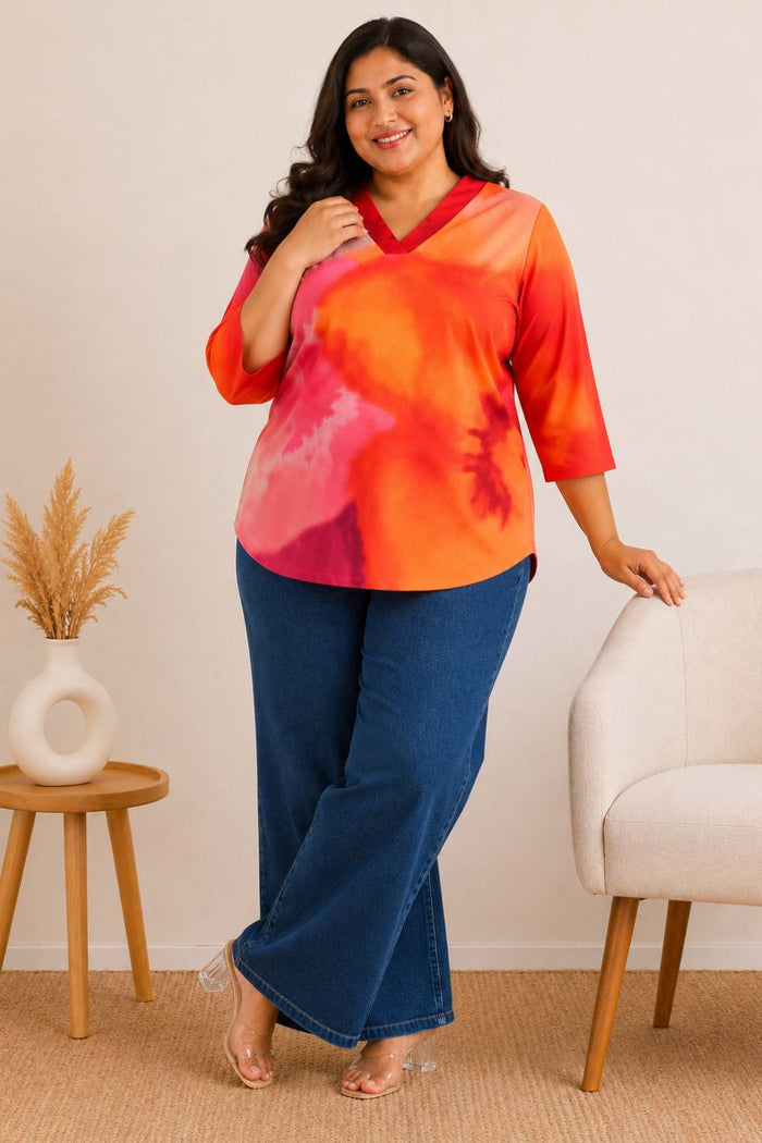 Plus Size Floral Top
