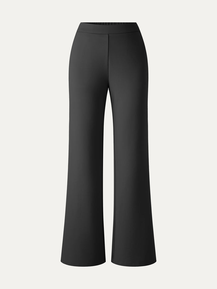 OGLmove Ponte High-Rise Slim Flared Pants with Pockets
