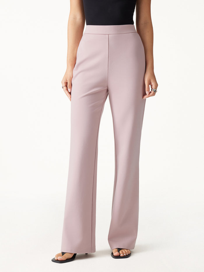 OGLmove Ponte High-Rise Slim Flared Pants with Pockets