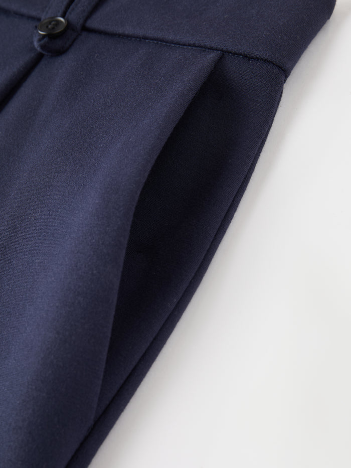 OGLmove Ponte Low-Rise Straight Leg Ankled Pants with Pockets