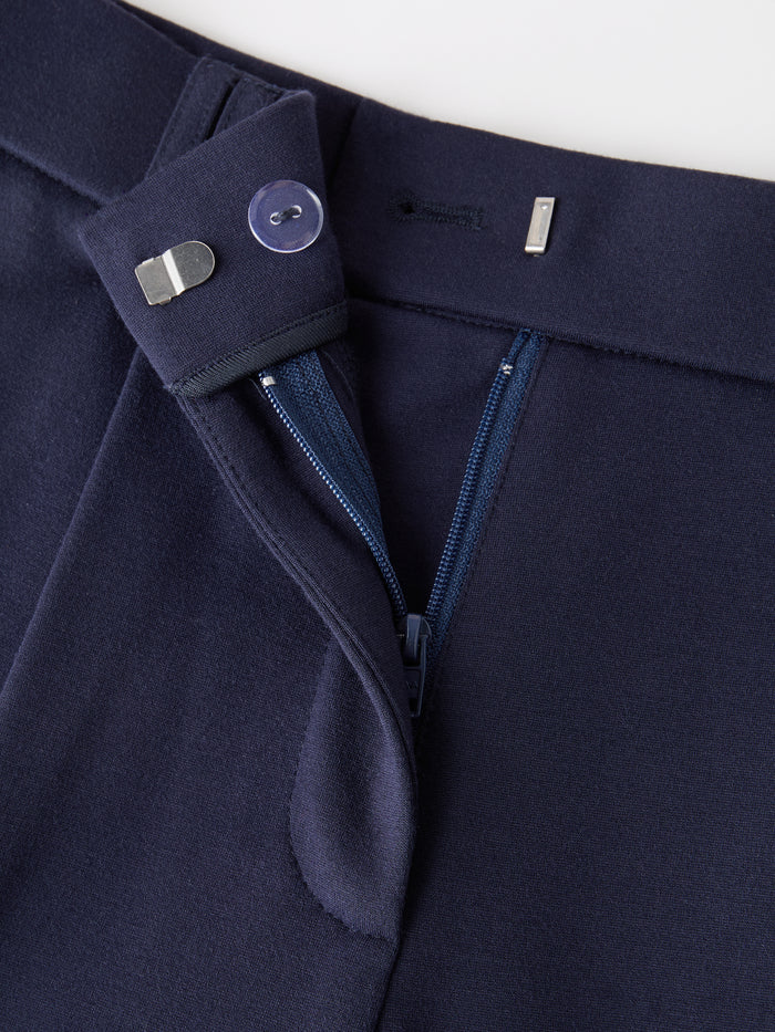 OGLmove Ponte Low-Rise Straight Leg Ankled Pants with Pockets