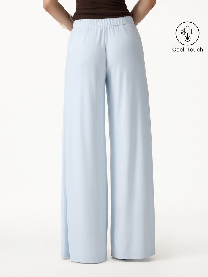 OGLmove Ponte Mid Rise Wide Leg Pants with Pockets
