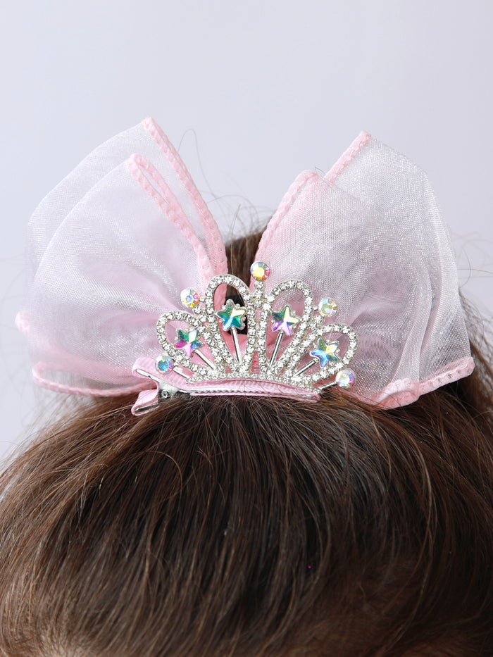Princess Sparkle Bow Tiara Headband Mia Belle Girls