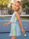 Rainbow Rush Athletic Skort Set