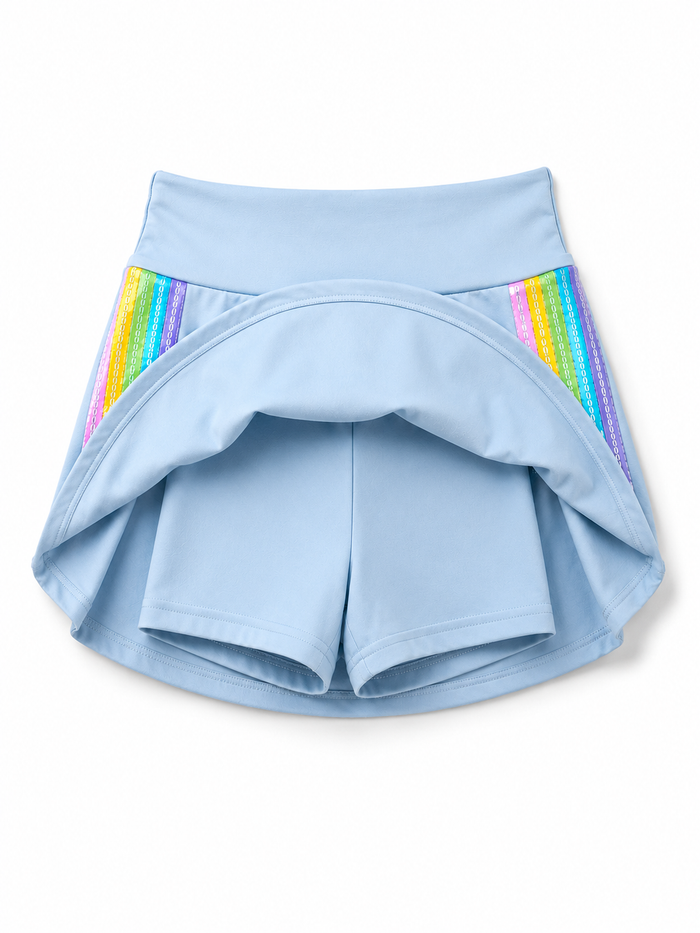 Rainbow Rush Athletic Skort Set