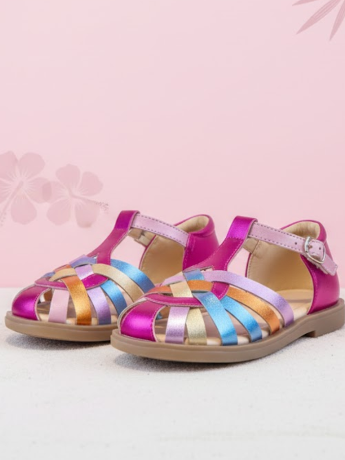 Rainbow Shine Fisherman Sandals