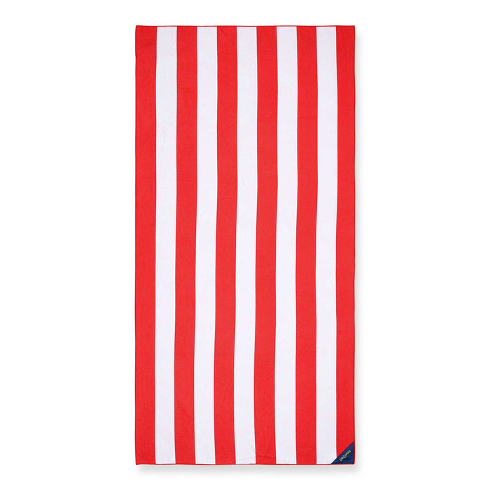 Red Stripe Beach Towel