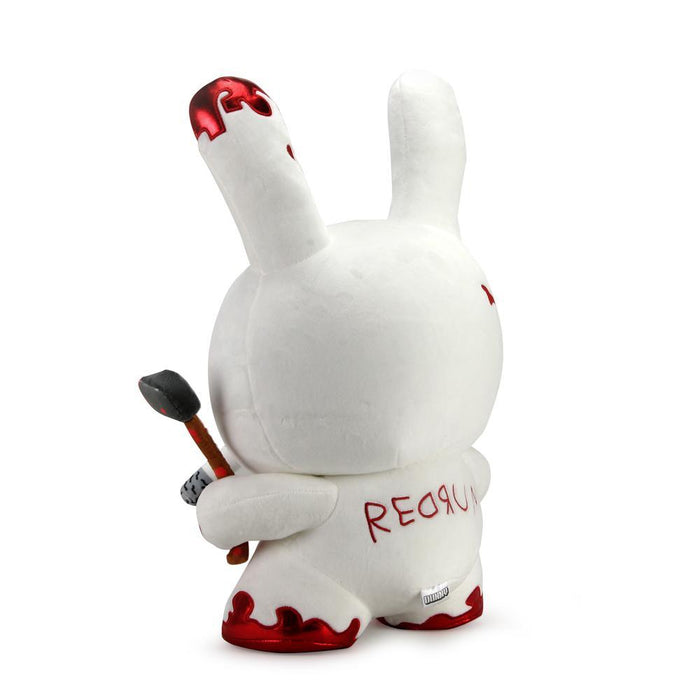 Redrum 20-inch plush Dunny by Kidrobot featuring a soft, colorful plush figure with detailed character design.