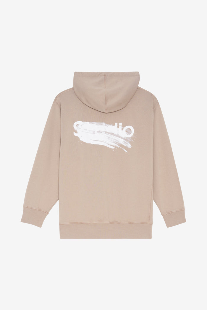 ETUDES STUDIO RELAX HOODIE SMUDGED BEIGE 2