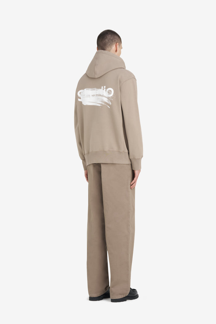ETUDES STUDIO RELAX HOODIE SMUDGED BEIGE 5