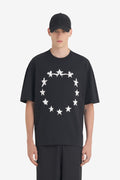 RELAX T-SHIRT STARS GRAPH XXS / BLACK