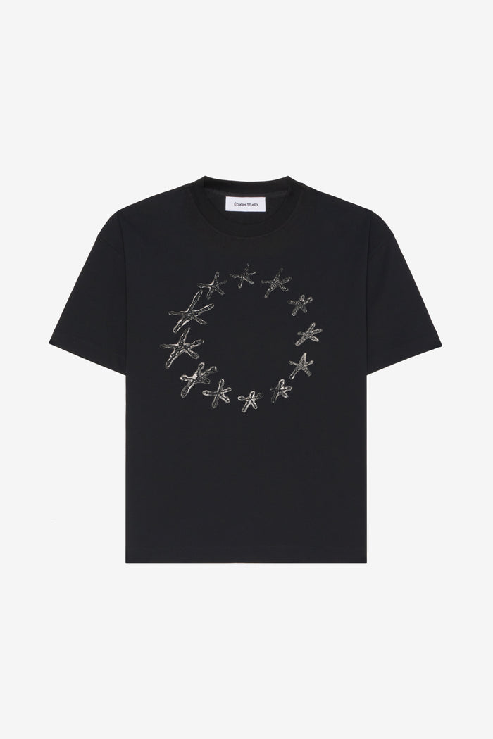ETUDES STUDIO RELAX T-SHIRT STARS BLACK 1