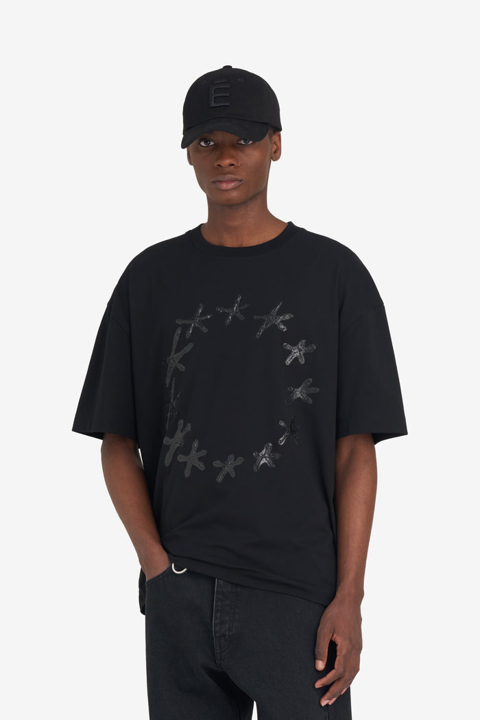 ETUDES STUDIO RELAX T-SHIRT STARS BLACK 2