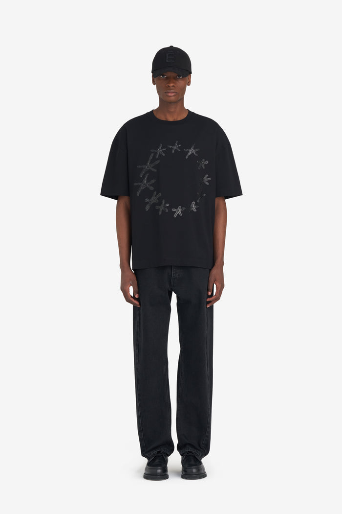 ETUDES STUDIO RELAX T-SHIRT STARS BLACK 3