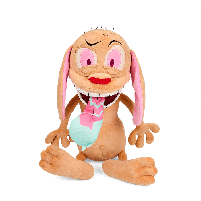 16-inch Ren & Stimpy HugMe Shake-Action Plush featuring Ren from The Ren & Stimpy Show with soft, huggable plush material.
