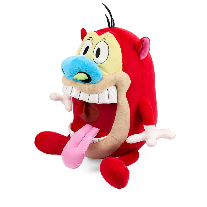 16-inch Stimpy plush from The Ren & Stimpy Show HugMe Shake-Action plush toy, soft and cuddly character with detailed features.