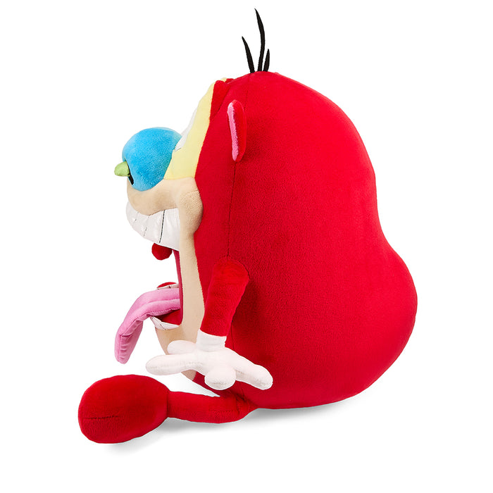 16-inch Stimpy plush from The Ren & Stimpy Show HugMe Shake-Action plush toy, soft and cuddly with detailed character features.