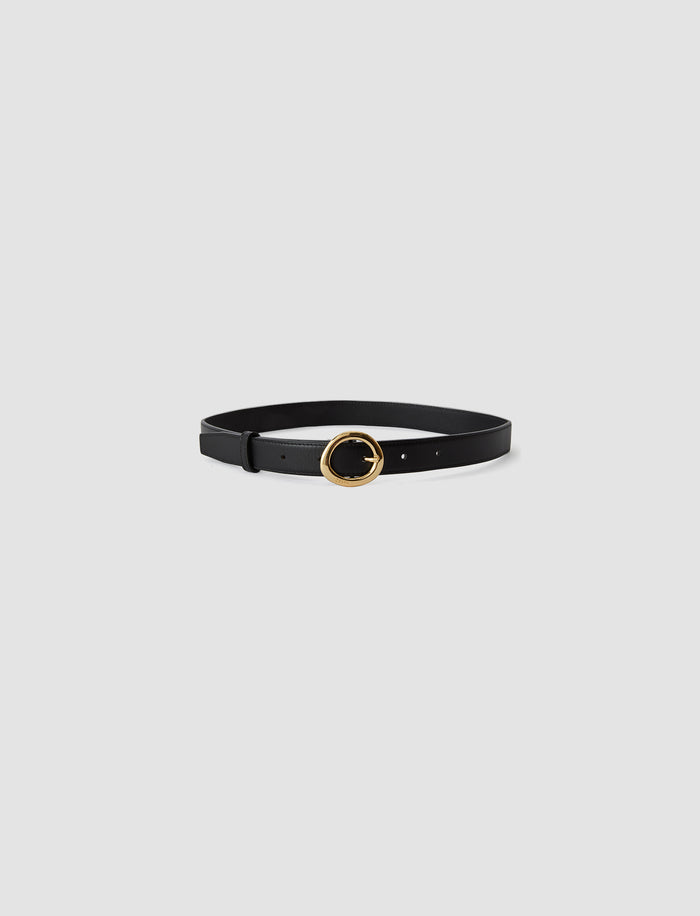 Black Rene Leather Belt - Joseph