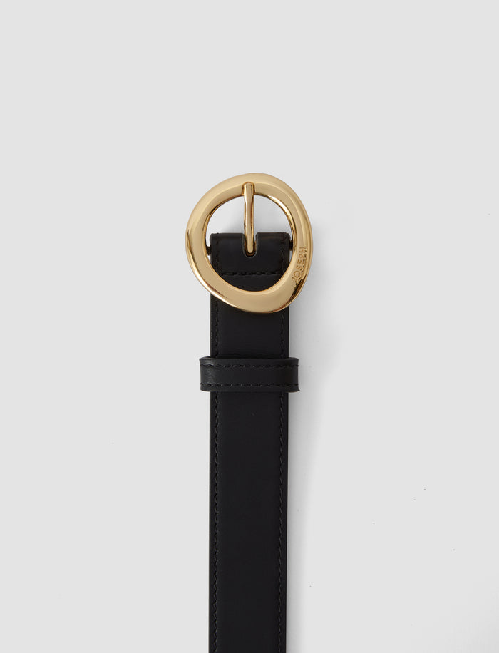 Black Rene Leather Belt - Joseph