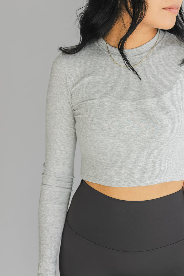 Ribbed Crew *Cropped