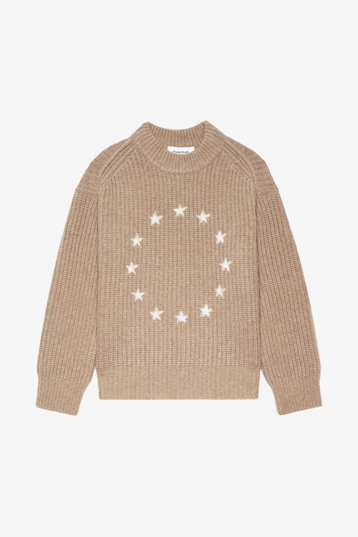ETUDES STUDIO RIBBED ROUND NECK EUROPA BEIGE 1