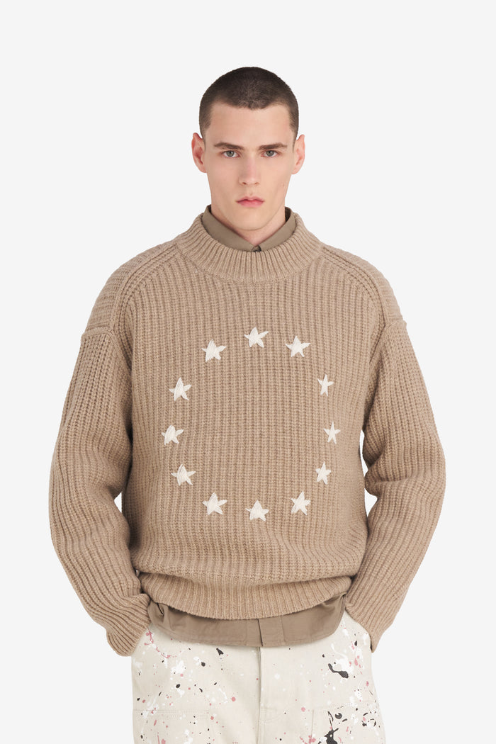 ETUDES STUDIO RIBBED ROUND NECK EUROPA BEIGE 2