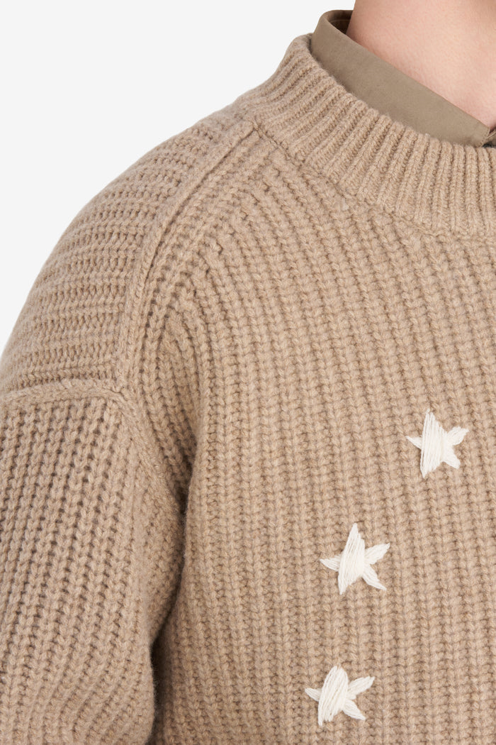 ETUDES STUDIO RIBBED ROUND NECK EUROPA BEIGE 5