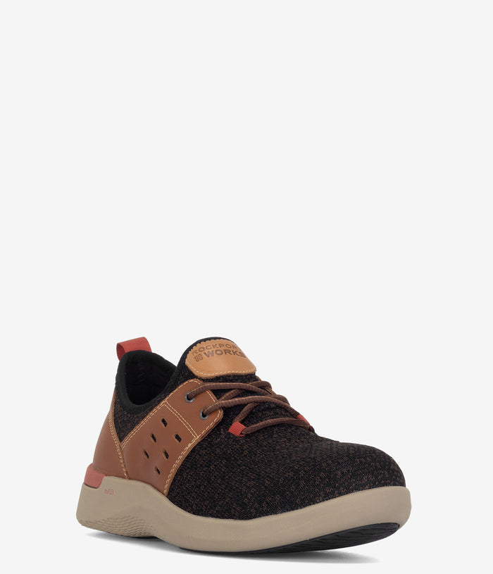 Rockport Works Truflex Composite Safety Toe Work Shoe - Brown/Tan