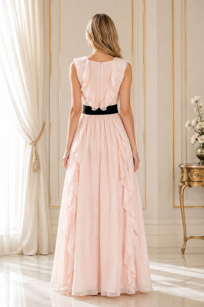 Romantic Ruffle Maxi Dress - Serenity