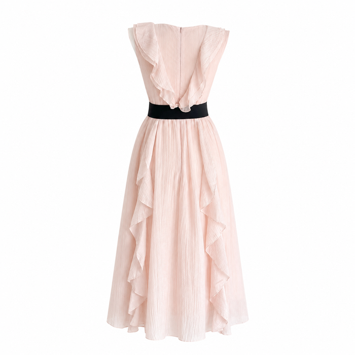 Romantic Ruffle Maxi Dress - Serenity