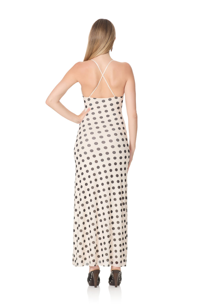 Romy Dress - Antique Creme Dot
