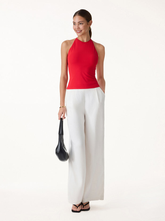 OGLmove Round Neck Cross-Back Bandless Bra Top