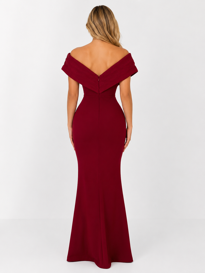 Royal Off-Shoulder Evening Gown - Radiance