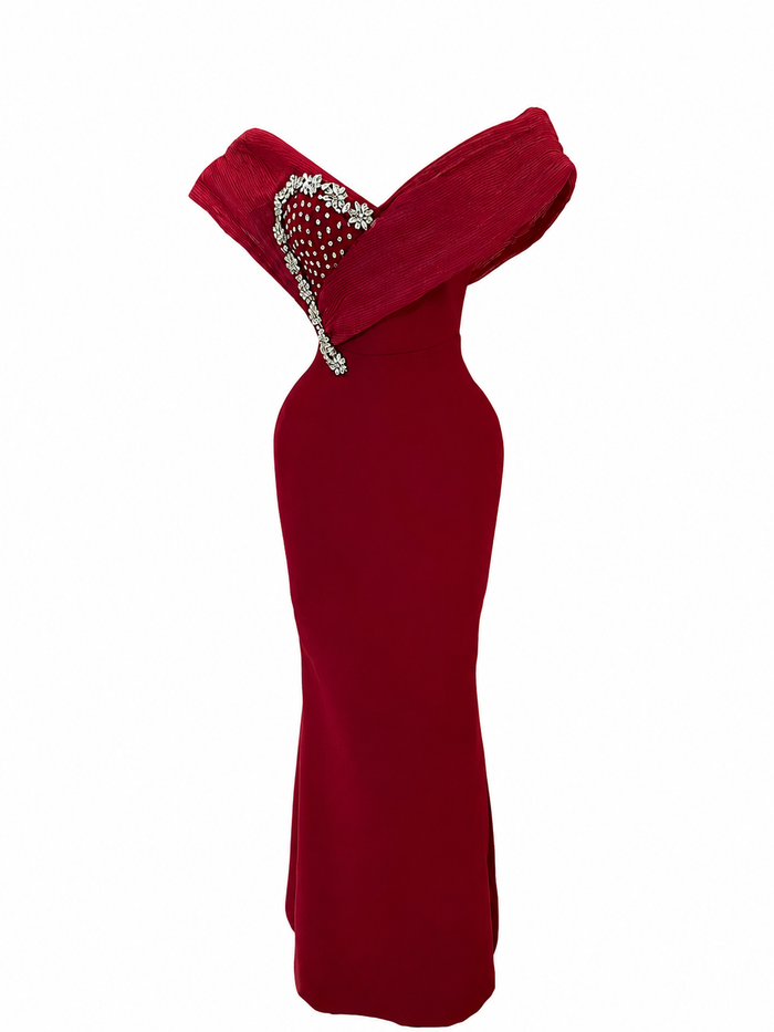 Royal Off-Shoulder Evening Gown - Radiance