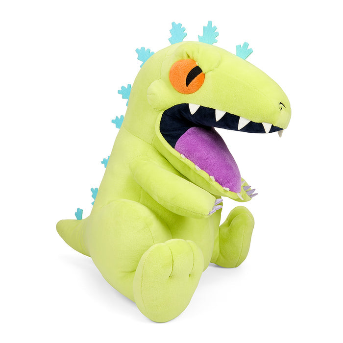 Rugrats Reptar 16-inch plush toy with shake-action feature, soft plush material, and detailed Reptar character design.