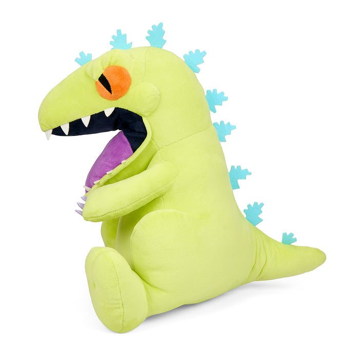 Rugrats Reptar 16-inch HugMe shake-action plush toy, soft and cuddly stuffed animal from Rugrats series.