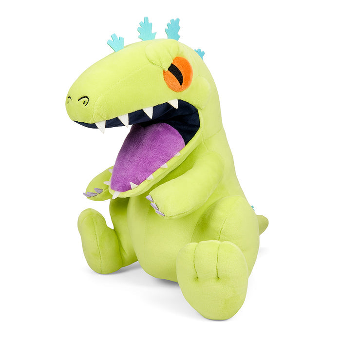Rugrats Reptar 16-inch plush toy with shake-action features, soft and cuddly plush from Rugrats cartoon series.