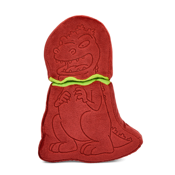 Rugrats Reptar chocolate-scented 10-inch interactive plush toy from Rugrats, featuring Reptar character in soft fabric.