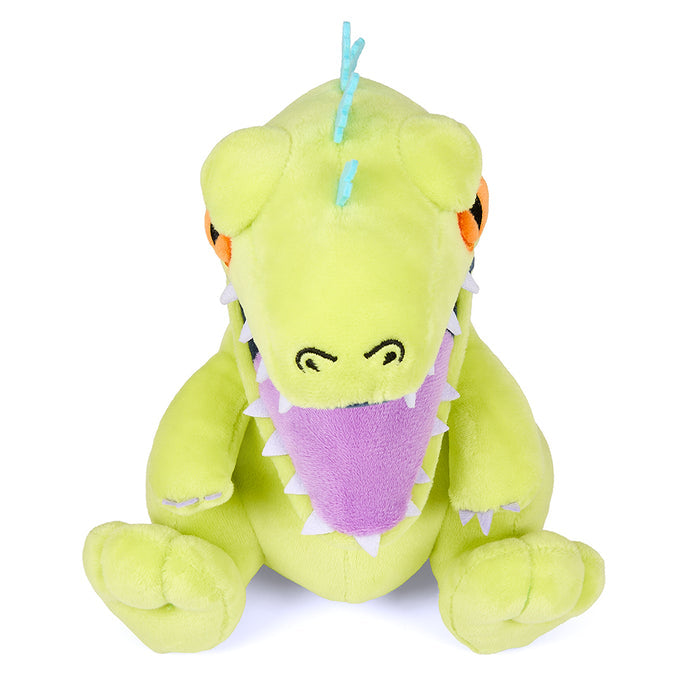 Rugrats Reptar plush toy from Phunny collection, 7.5 inches tall, featuring Reptar character from Rugrats animated series.