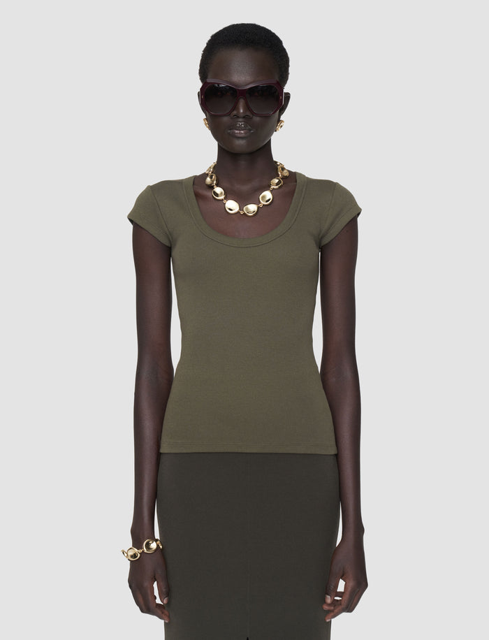Saba Cotton Rib Top