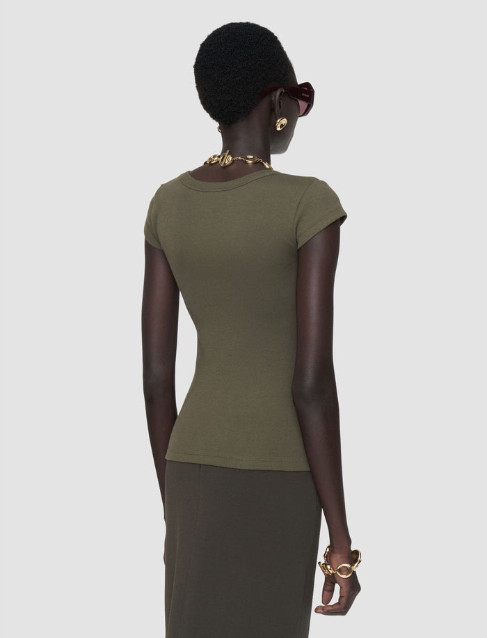 Saba Cotton Rib Top